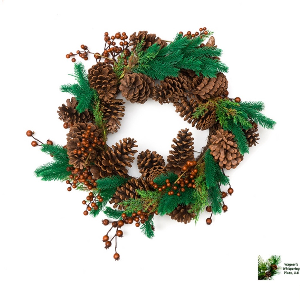 Evergreen Rustic Lodge Wreath